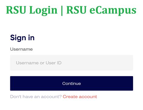 rsu portal login